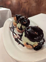 Profiteroles with Ice Cream Topping